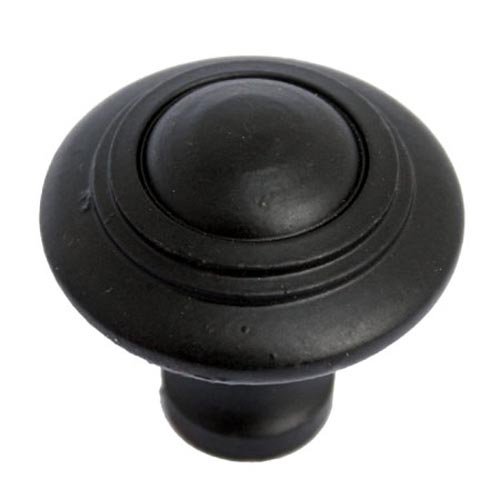 From The Anvil 83511 Black Ringed Cabinet Knob - Small - Image 2