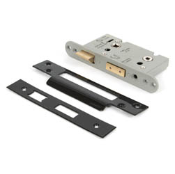Heavy Duty Bathroom Mortice Lock - Black Finish
