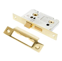 Bathroom Mortice Lock - Brass Finish