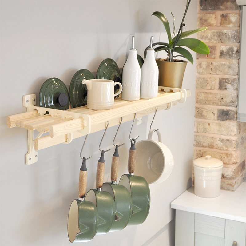 6 Lath Kitchen Shelf Rack Shelf Racks Iron Pan Racks Kitchen Pot Racks