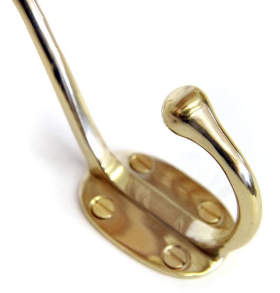 Brass Appleby Coat Hook Brass Coat Hooks Traditional Hat and Coat Hooks