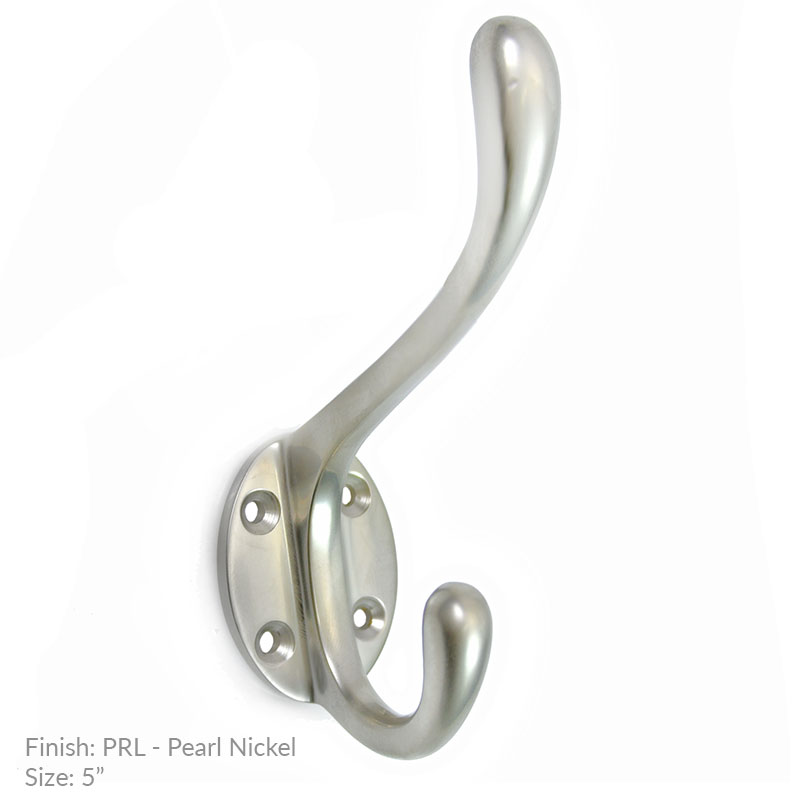 Croft Coat Hook Lakeland 1775 Brass Nickel Chrome Bronze