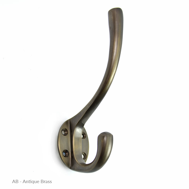 Croft Coat Hook Lakeland 1775 Brass Nickel Chrome Bronze