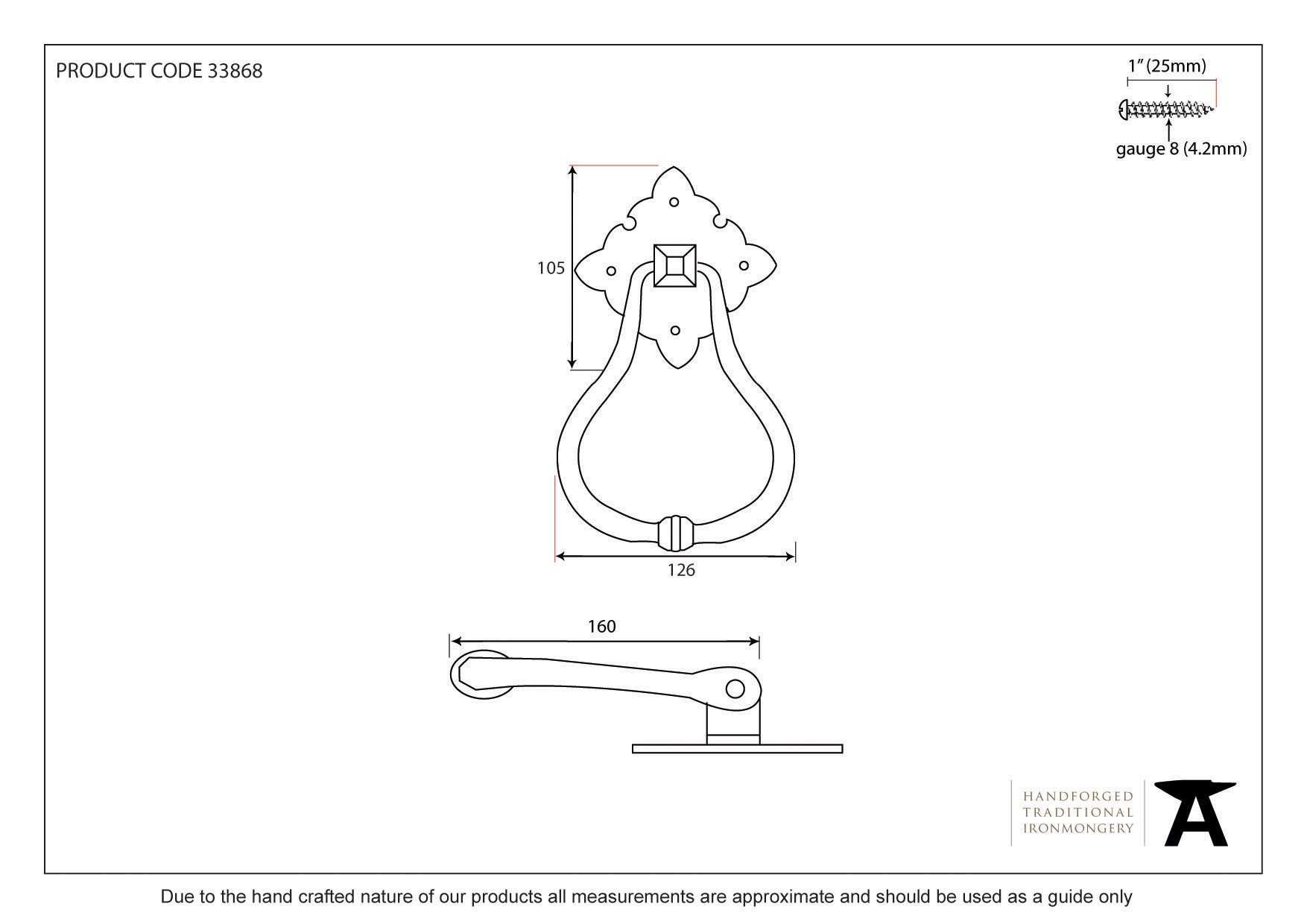 From The Anvil Windsor Door Knocker 33868