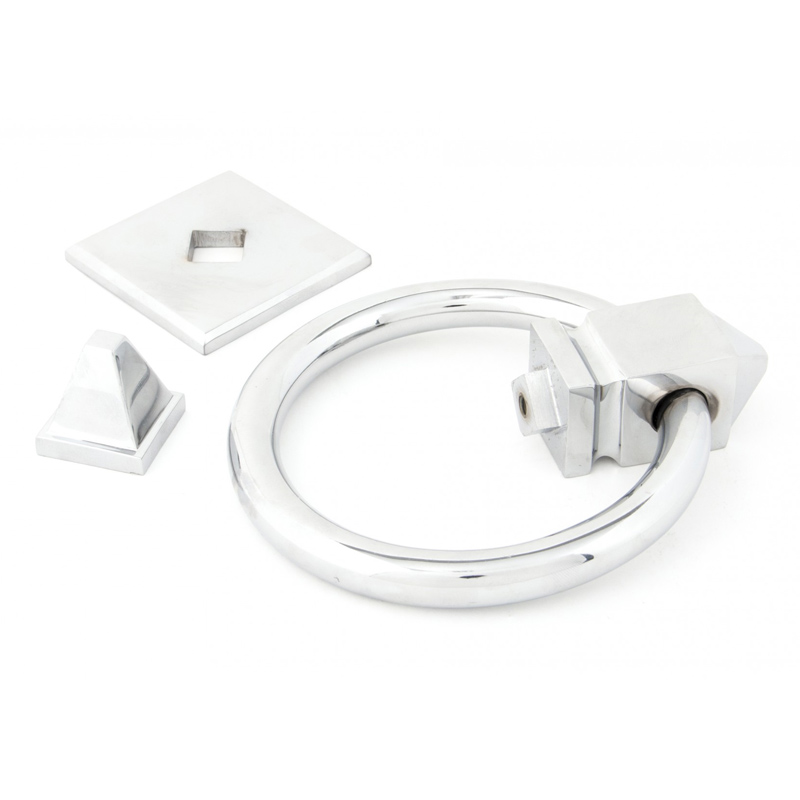 Bloomsbury Round Door Knocker Polished Chrome Nickel and Chrome Door