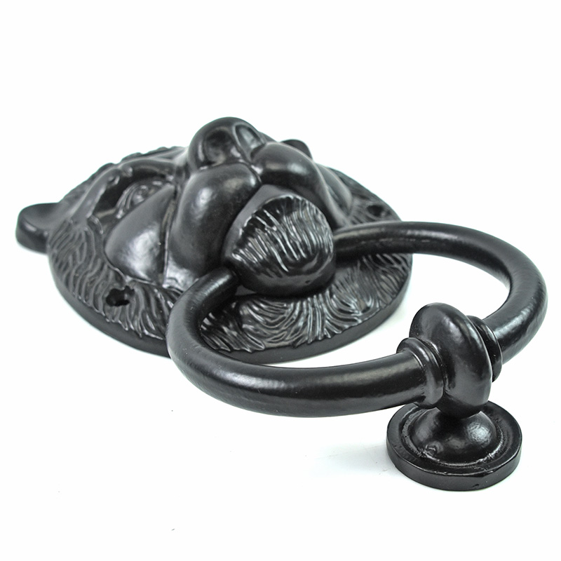 Lion Head Door Knocker Cast Iron Door Knockers Black Iron Door