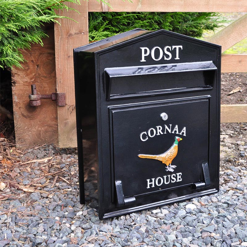 Regency Slimline Wall Mounted post box Made to your own design Cast