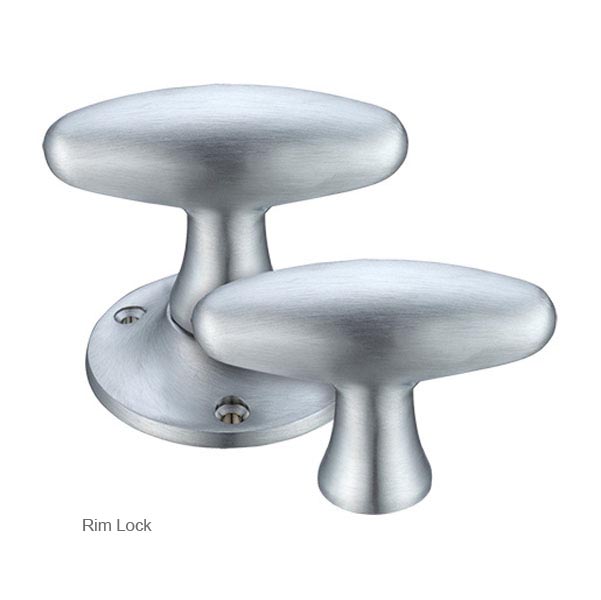 Richmond Oval Door Knob 60mm rose