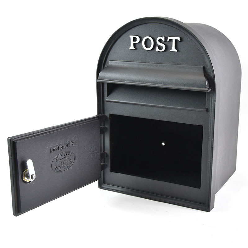 Cast iron wall mounted post box Chelsea wall post box Wall mounted