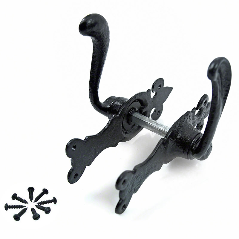 Kirkpatrick Black Cast Iron Door Lever Handle 2450