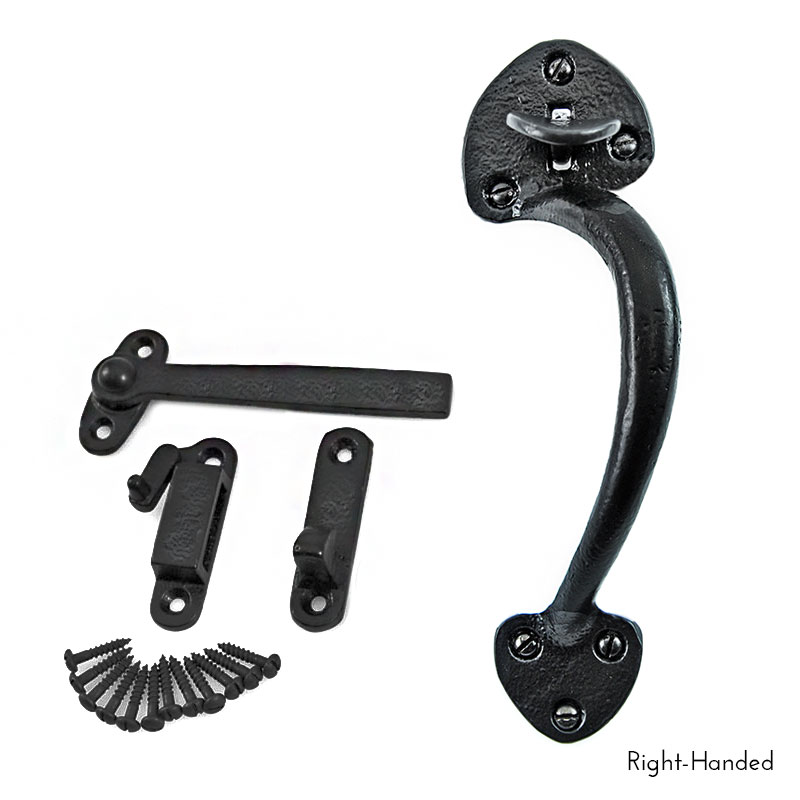 Kirkpatrick Black Cast Iron Thumb Latch Set 1682