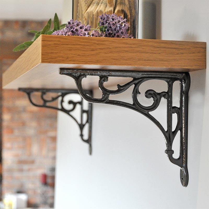 Oblique Cast Iron Shelf Bracket Cast Iron Brackets Hanging Basket