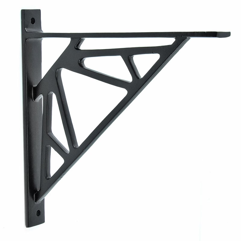 Art Deco Bracket Cast in Style Black Cast Iron Shelf Brackets