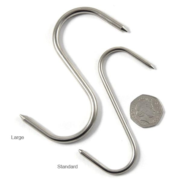 Butchers hooks stainless steel 10 pack