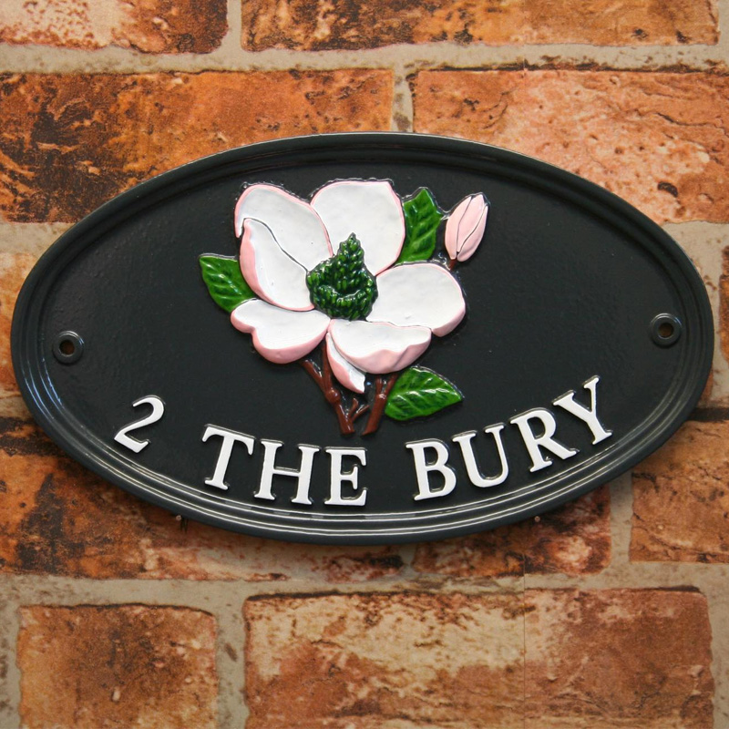 Oval House Name Sign Bespoke House Name Signs