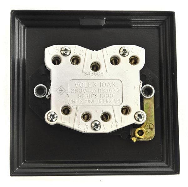 Black 3 Gang Light Switch Black Electrical Switches Black Electrical Sockets Black Finish