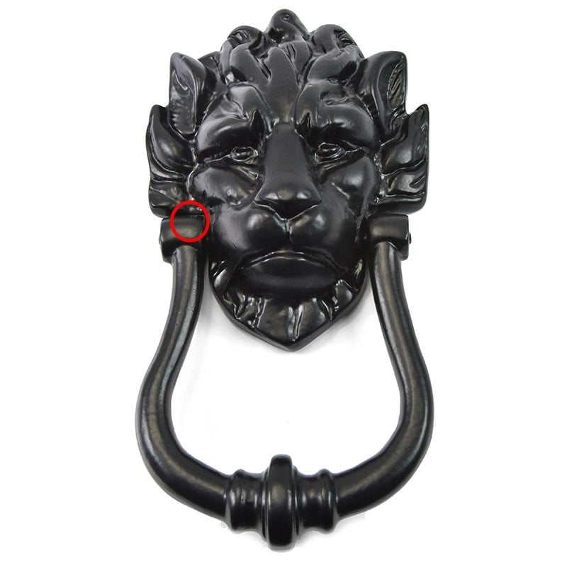 Lion Head Door Knocker (Downing Street Knocker) SECONDS Cast Iron