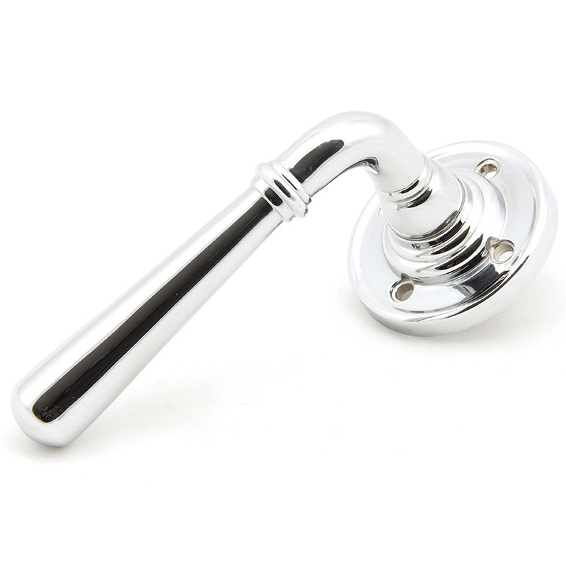 Polished Chrome Newbury Lever on Rose Set - Unsprung