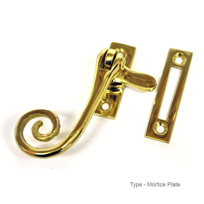 Kirkpatrick Brass Monkey Tail Casement Fastener